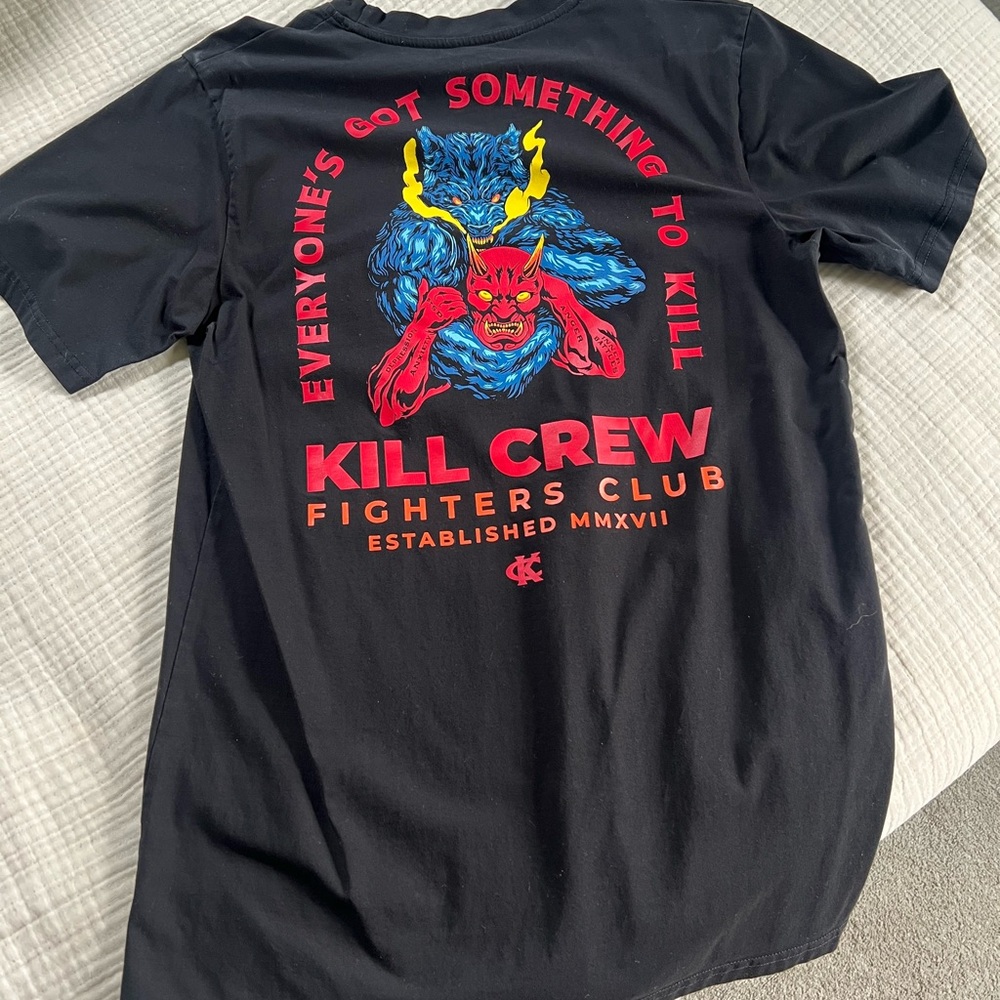 Kill Crew Black and Red Short Sleeve Tee
